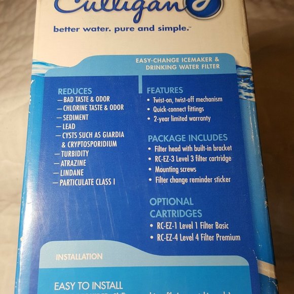 Culligan IC-EZ-3 EZ Change Inline Icemaker and Refrigerator Filtration System - Picture 7 of 9
